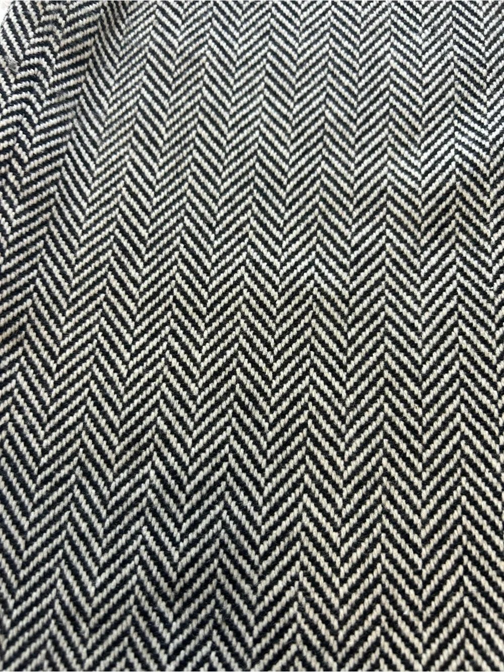 J. Crew Black and White Herringbone Pencil Skirt